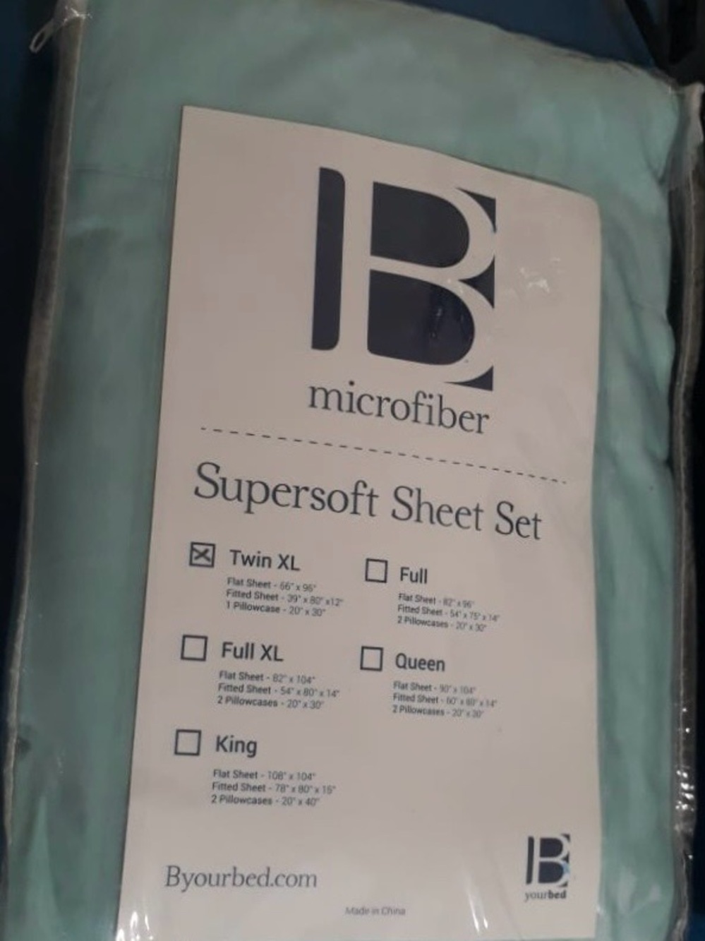Supersoft Microfiber Sheet Set - Light Aqua